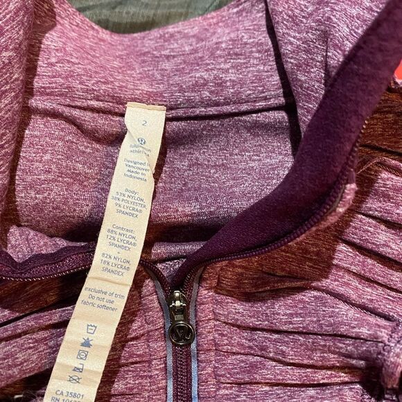 Lululemon Run Your Heart Out purple Pullover Workout 2 - Picture 7 of 10